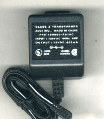 New wall adapters 15VDC/600MA made by ault inc.- 