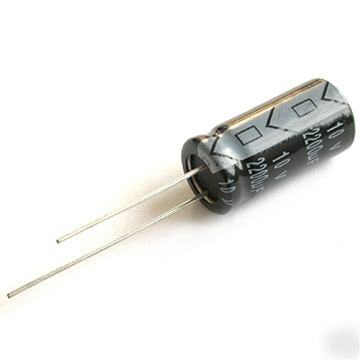 Lot of 10 _ eeu-F0J222S capacitor, 2200UF, 6.3V, radial