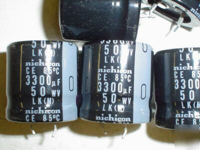 10PCS 50V 3300UF mini nichicon snap in cans capacitors
