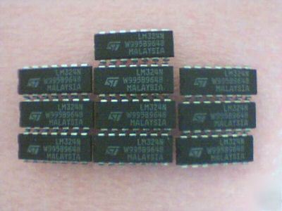 10 x LM324N quad op-amps, amplifier ic's (75P post uk)