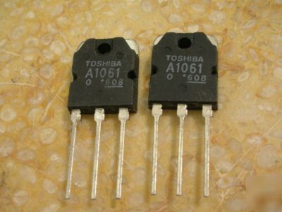 2X 2SA1061 +2X 2SC2485 audio am transistors 100V 70W