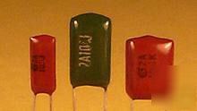 25 - .0022UF/100V mylar film capacitors - radial (M222)