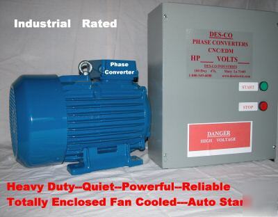 10 hp cnc rotary phase converters des-co industries