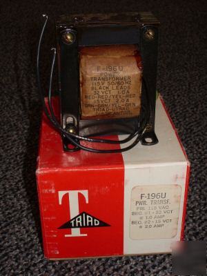Triad f-196U power transformer. 115VAC, 32VCT & 15VCT