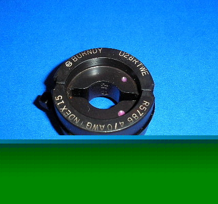 Burndy U28RT index 15 purple hydraulic crimper die vgc