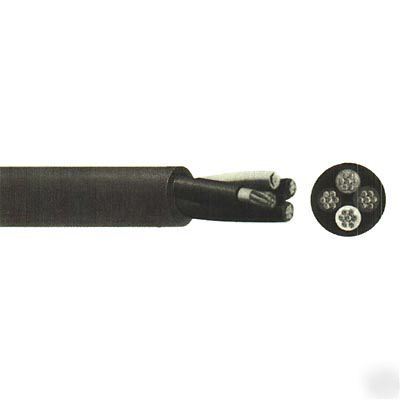 1/0 awg 3 cond. type w portable mining cable cord wire