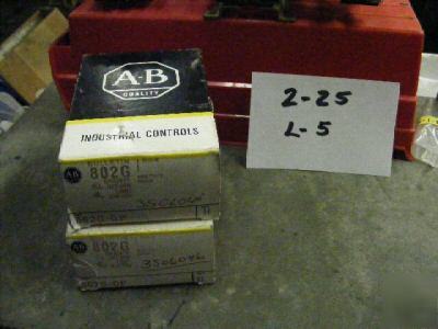 2 allen bradley 802G-gp limit switch