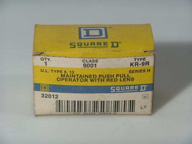 Allen bradley kr-9R push pull button red lot 2