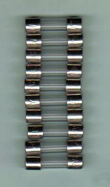 10 x 1.5A ,quick blow glass fuse 32MM,100MA TO20A also