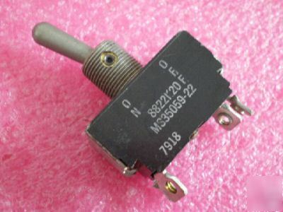 11X mil spec eaton 2-pole toggle switch 8822K20 cessna