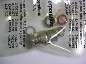 10 amphenol 31-212 ug-260C/u bnc coaxial connector male