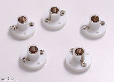 New m.e.s. lampholder - abs moulded pack of 5 - brand 