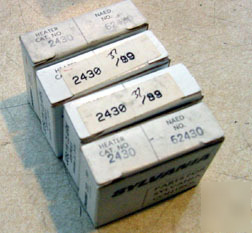 New 4PC sylvania motor starter overload heater 2430 