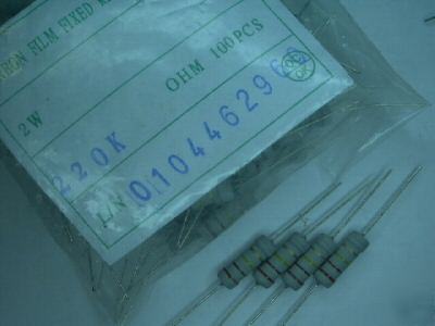 100PCS 2.7K ohm 2WATT resistor axial lead carbon film