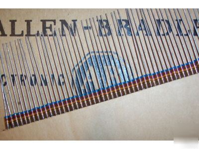 10 allen bradley carbon comp resistors 1.2M ohms 5% 2W