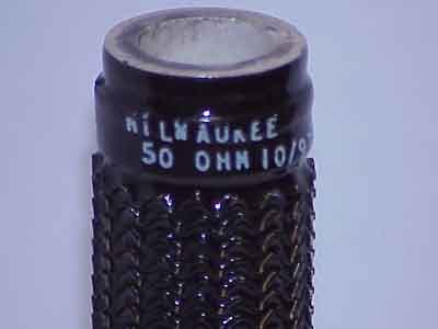 Milwaukee 50 ohm 220W wirewound resistor