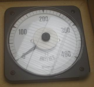 New crompton ac amperes meter 0-400 077-05FA-lssc-C6 