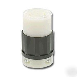 Leviton 2333, 20 amp 277V black nylon locking connector