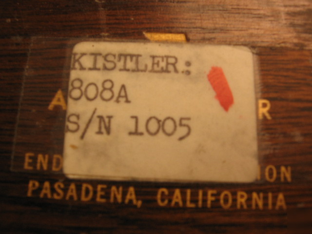 G24652 kistler instruments 808A accelerometer