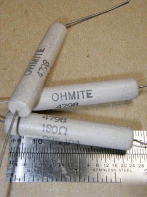 180 ohm 10% @ 10 w ohmite wirewound resistors (20 pcs)