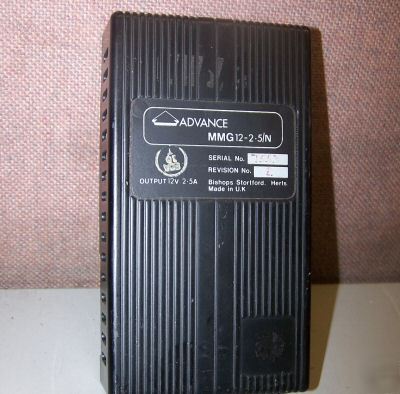 Advance MMG12-2-5/n power supply 12 volt 2.5 amp 